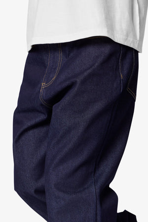 Raw Baggy Denim - Rinsed Indigo