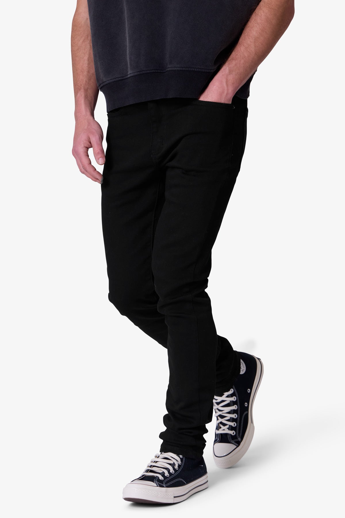 Raw Skinny Denim - Rinsed Black