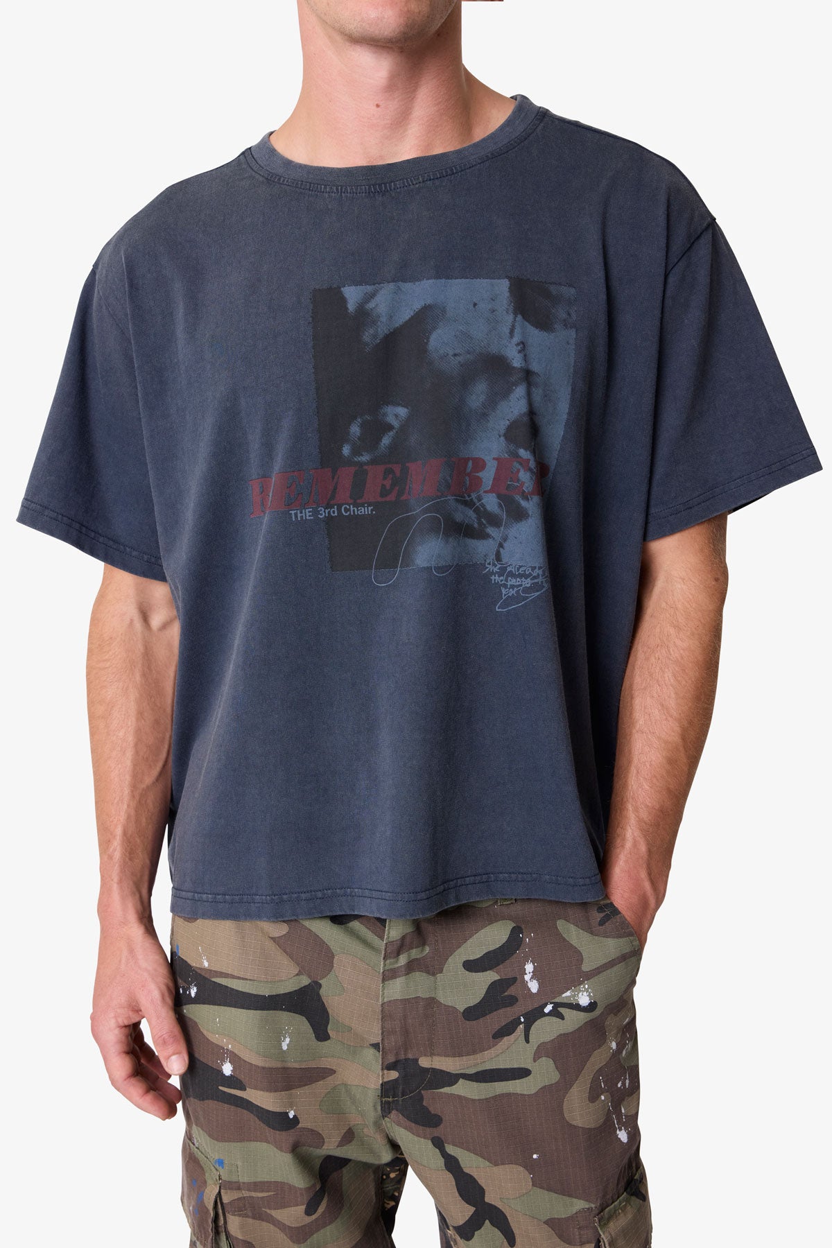 Remember Tee - Washed Black
