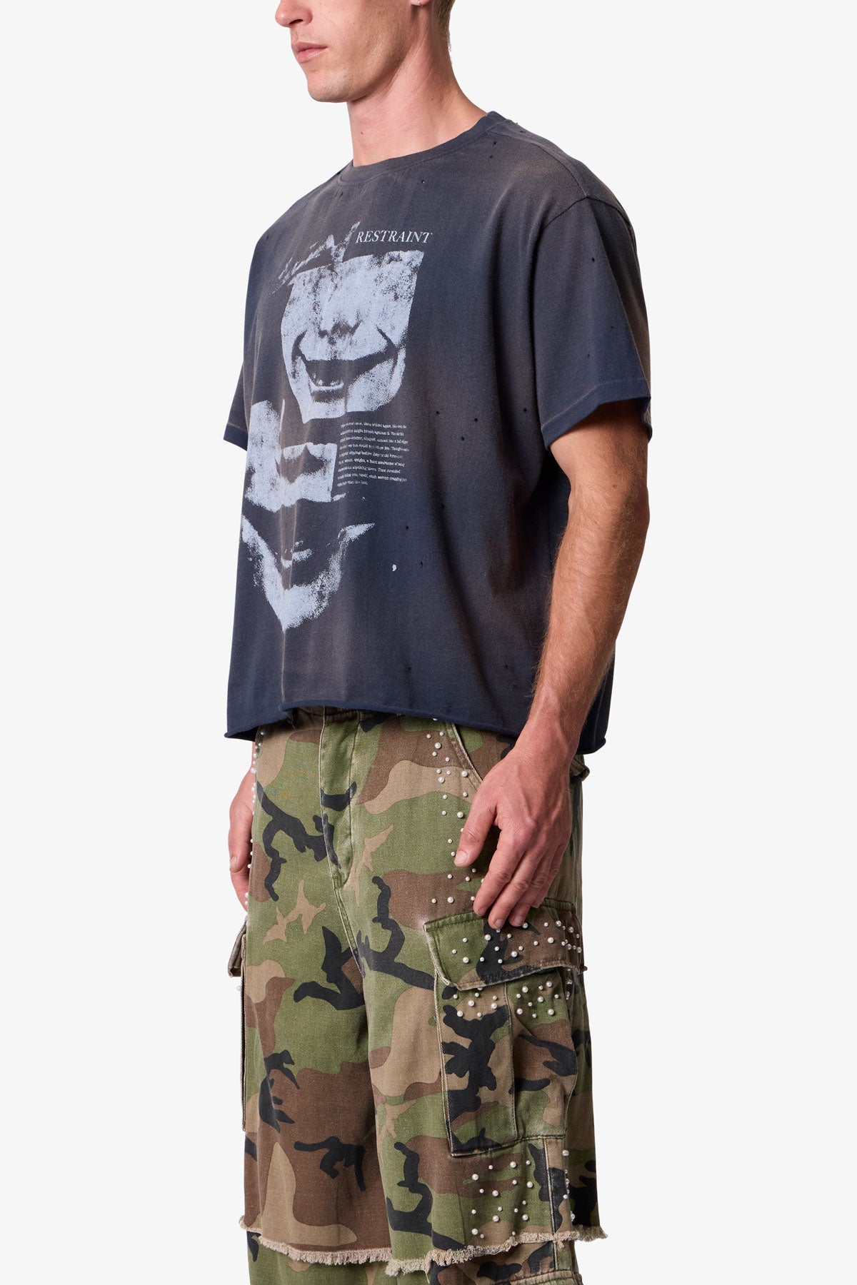 Restraint Tee - Washed Black