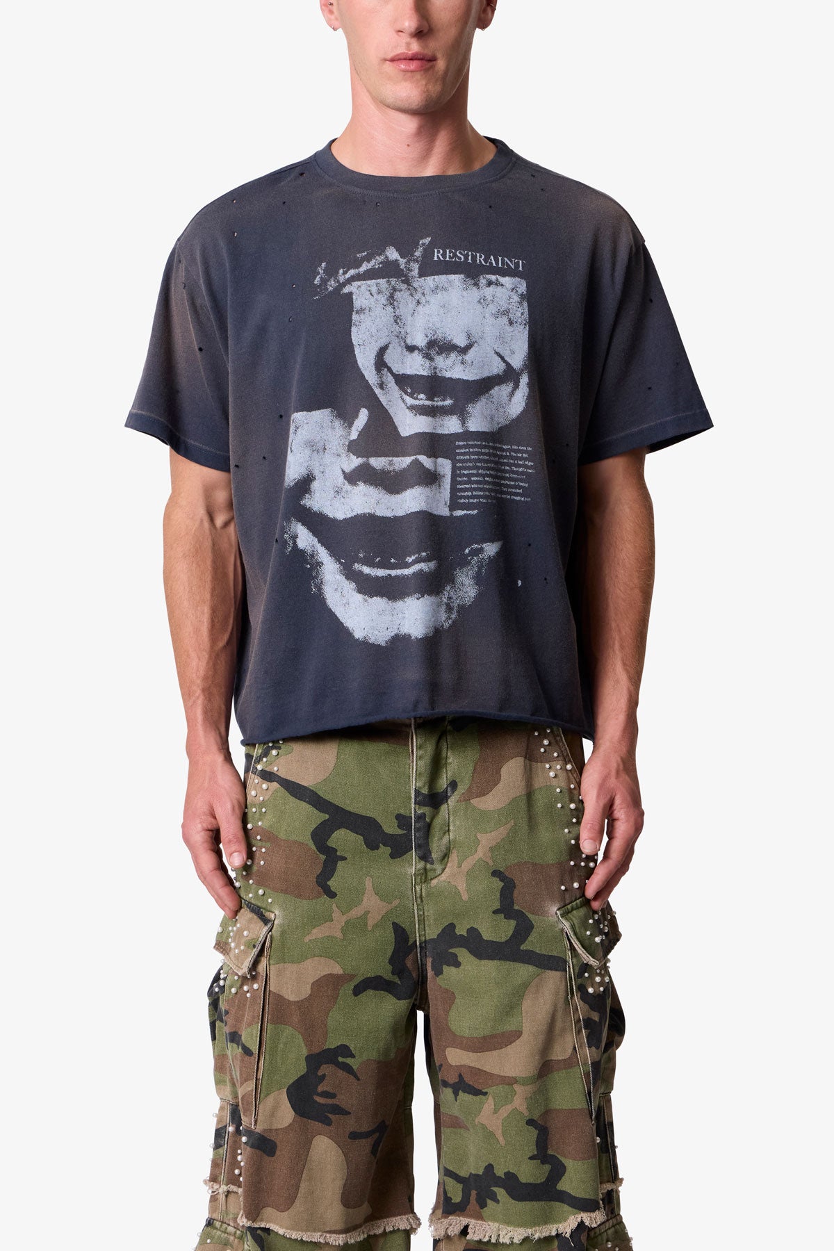 Restraint Tee - Washed Black
