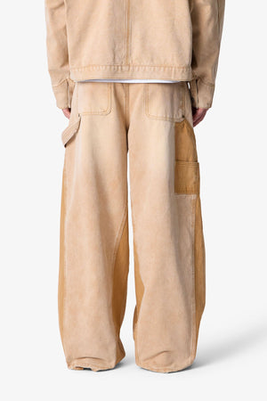 Reworked Pants - Washed Khaki