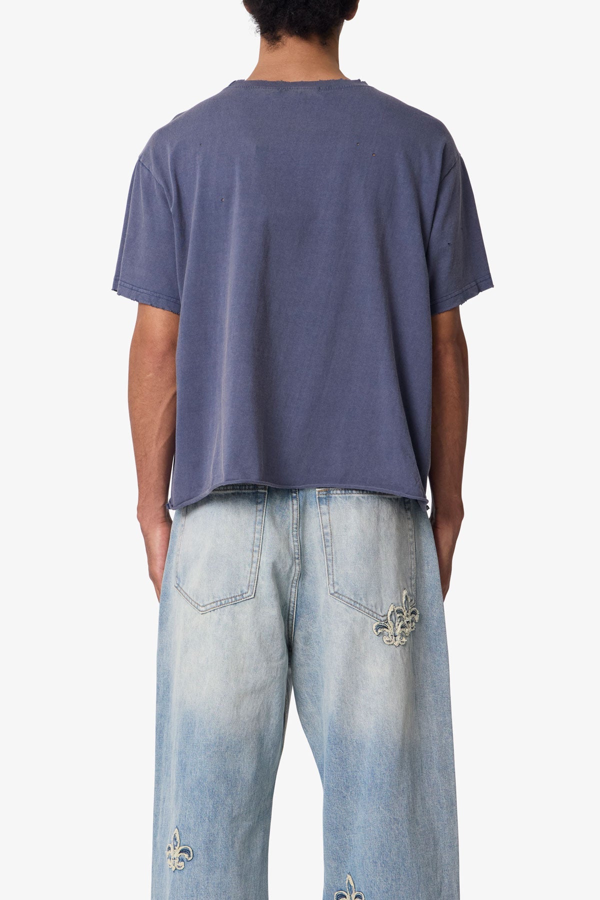 Row Tee - Washed Black