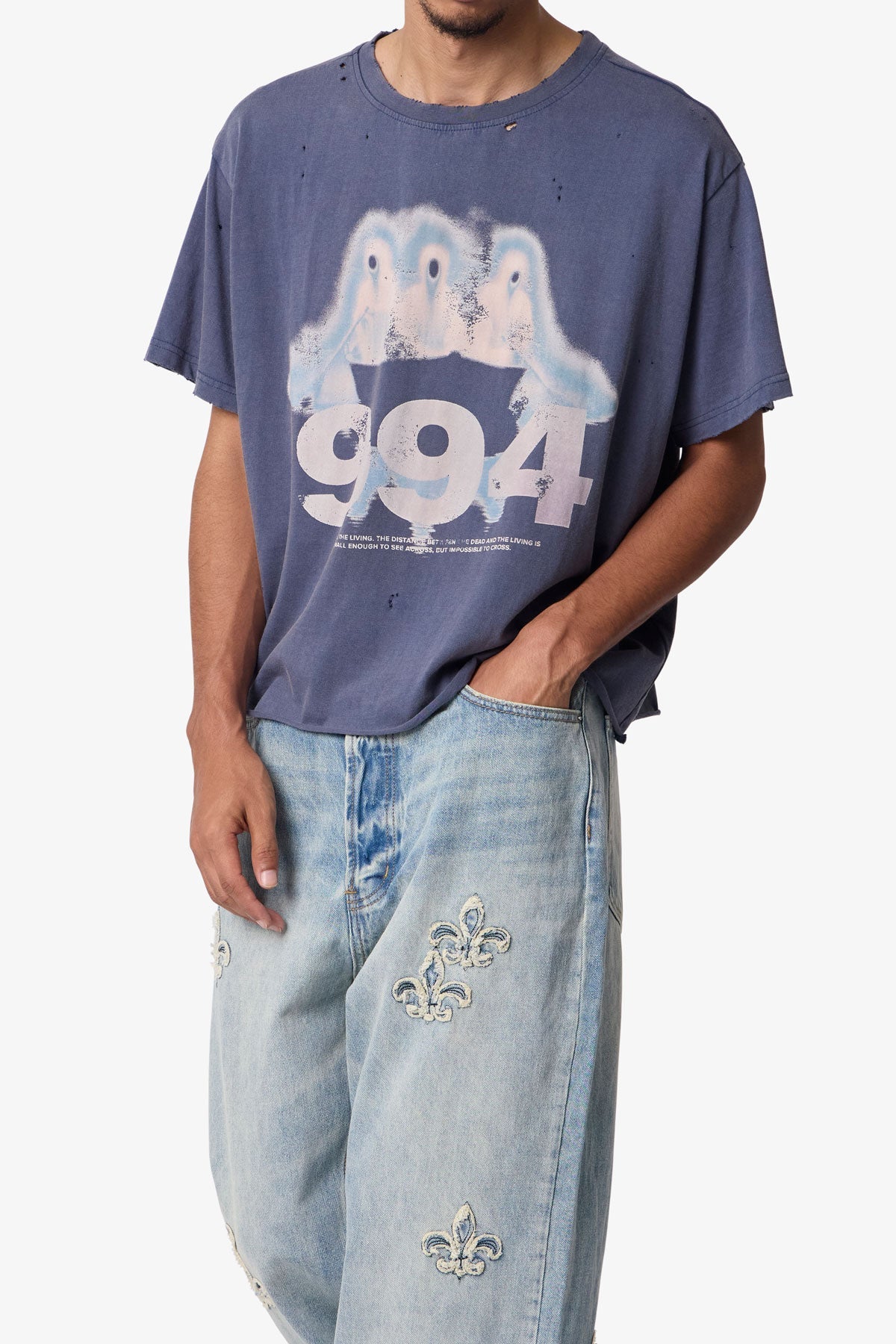 Row Tee - Washed Black