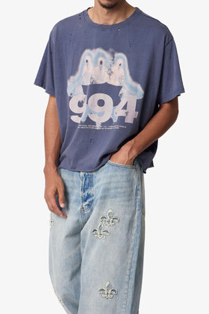 Row Tee - Washed Black
