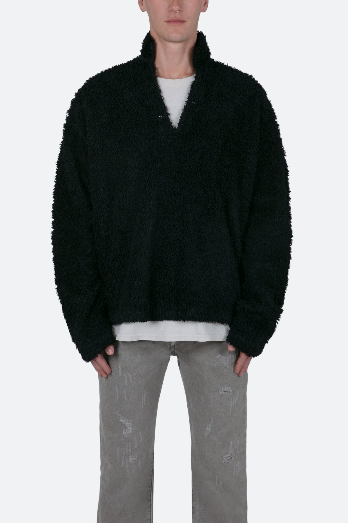 Sherpa Pullover - Black