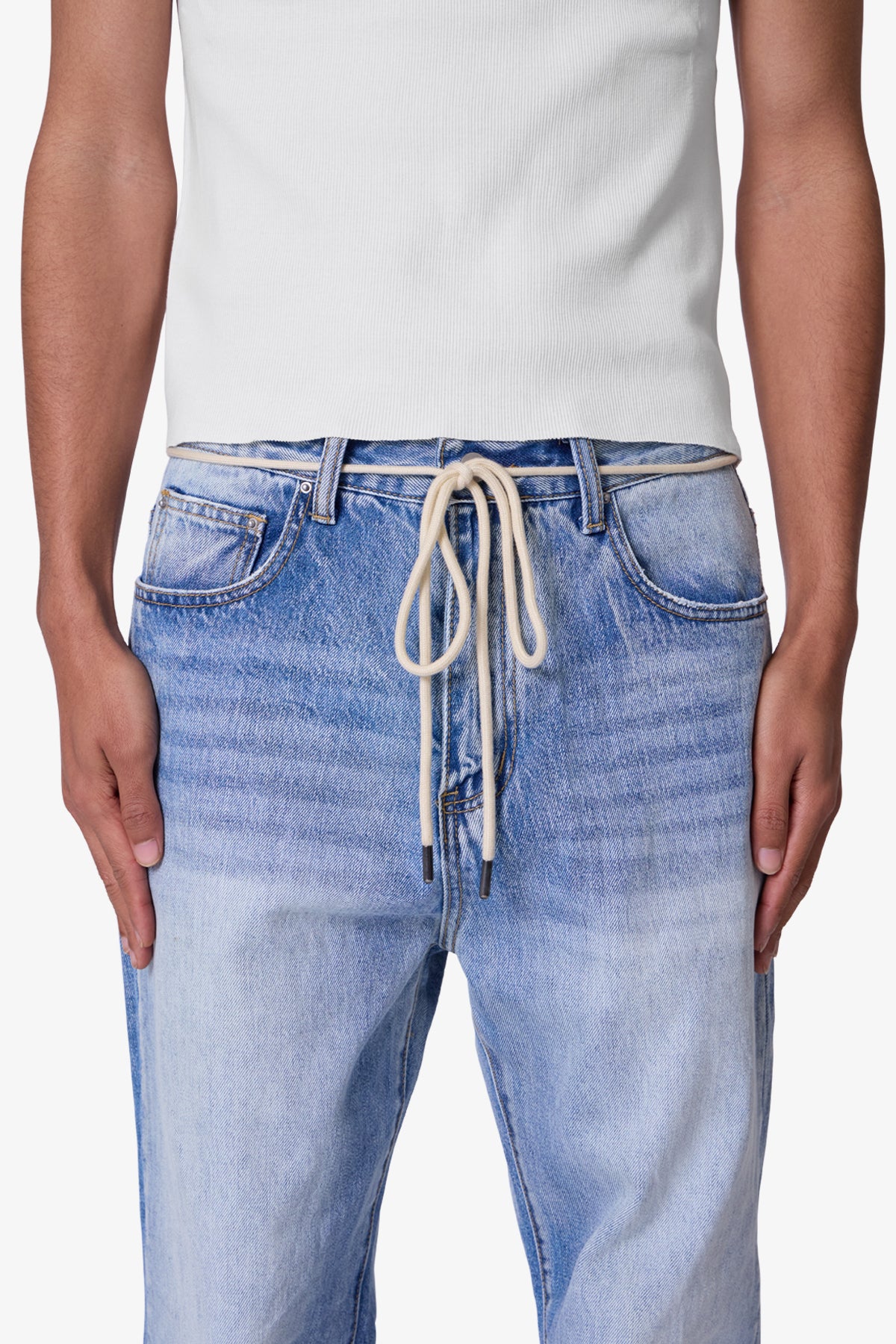 Shoe Lace Belt - Off White