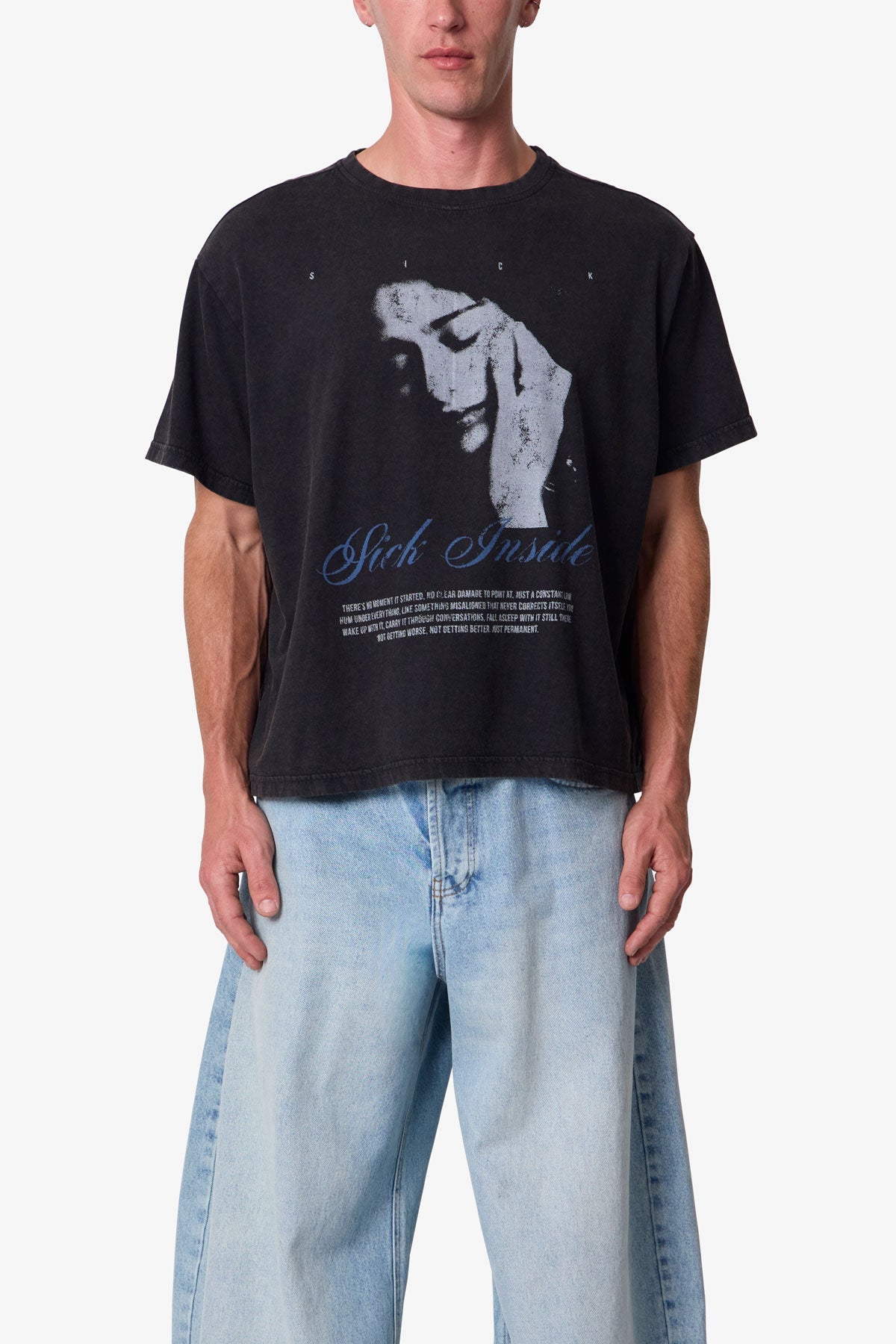 Sick Inside Tee - Washed Black