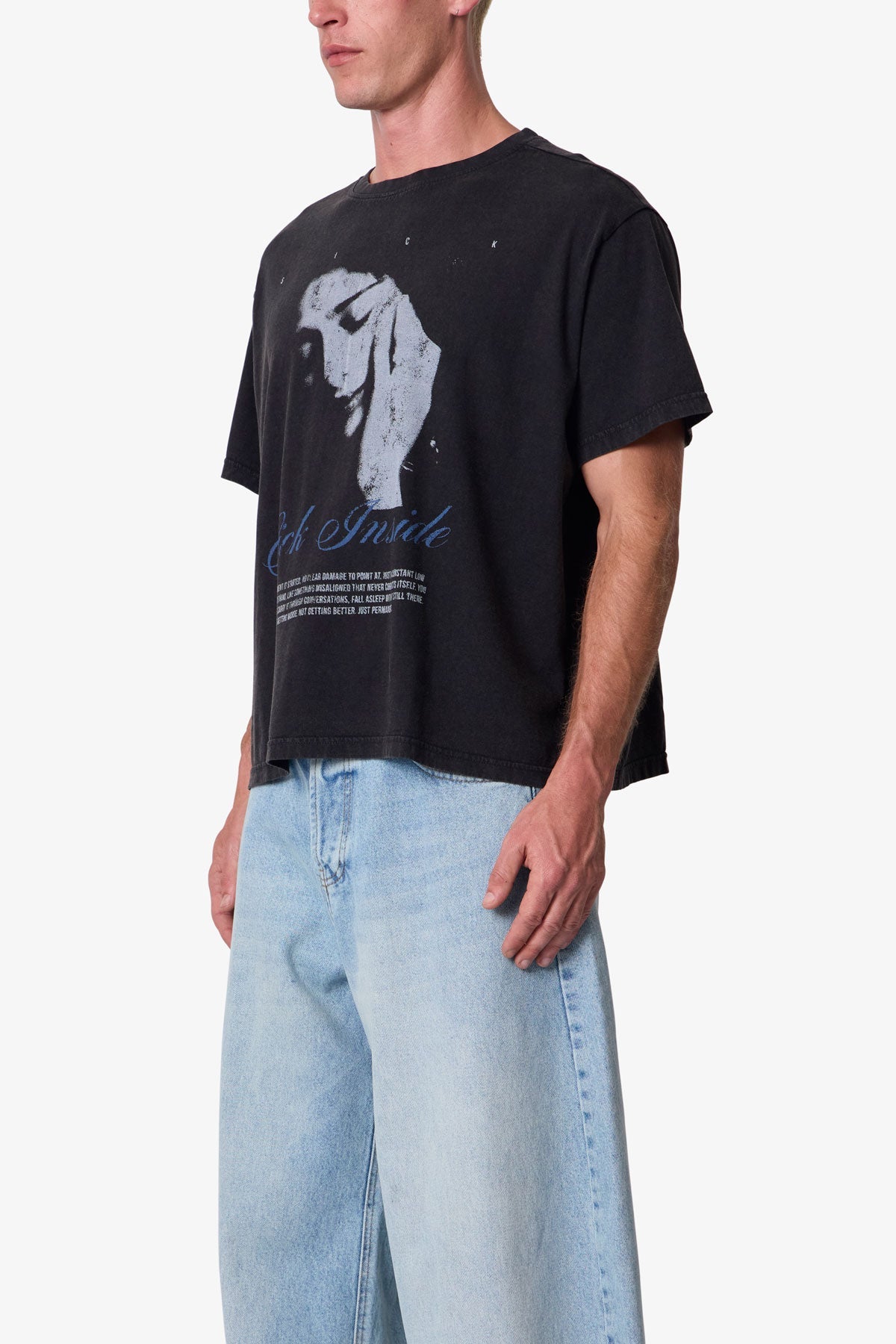Sick Inside Tee - Washed Black