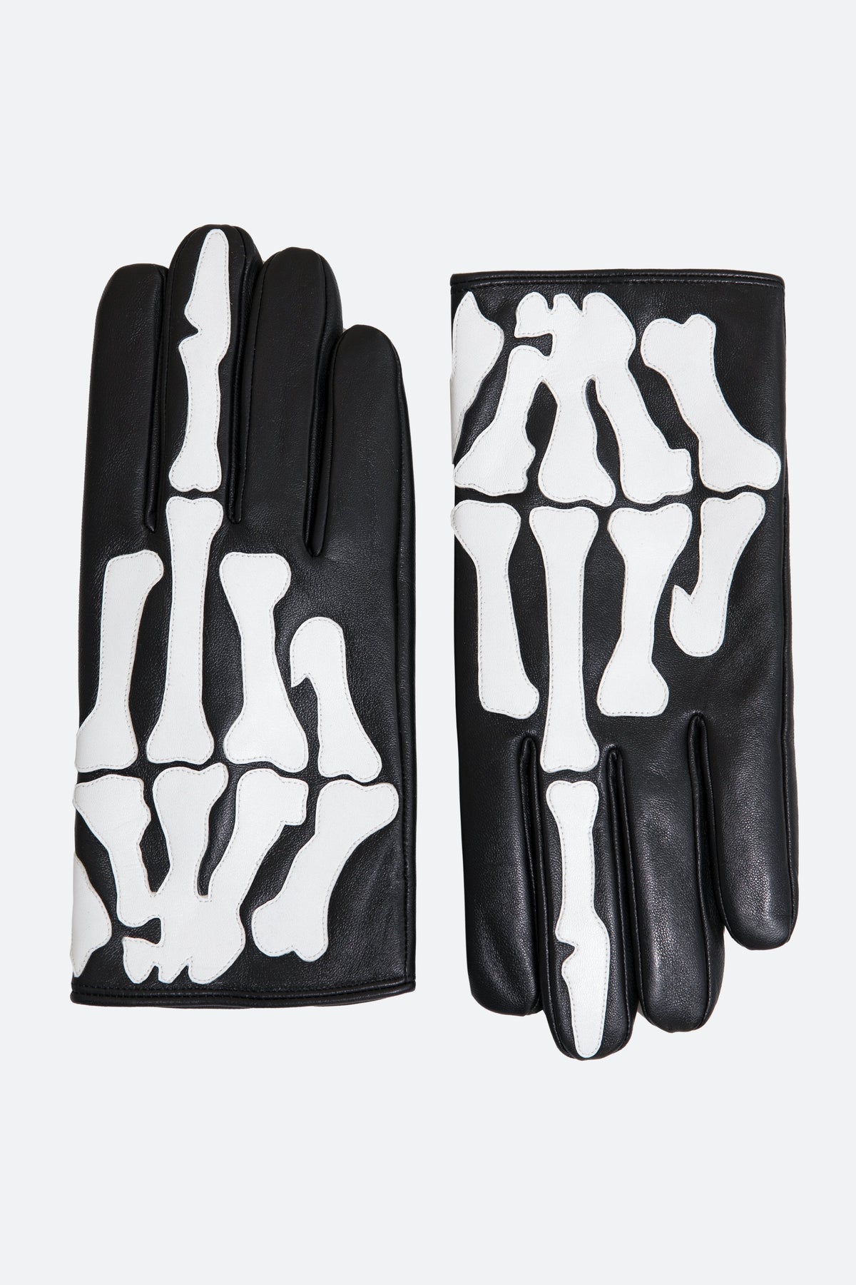 Skeleton Gloves - Black/White
