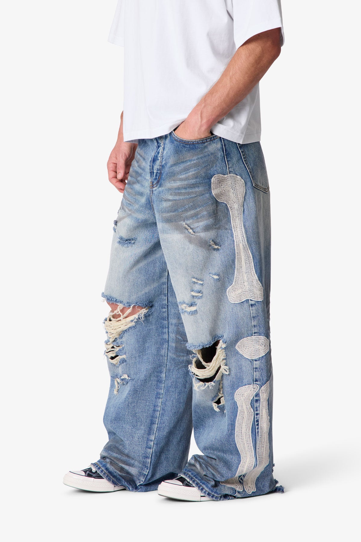 Skeleton Rave Denim - Blue