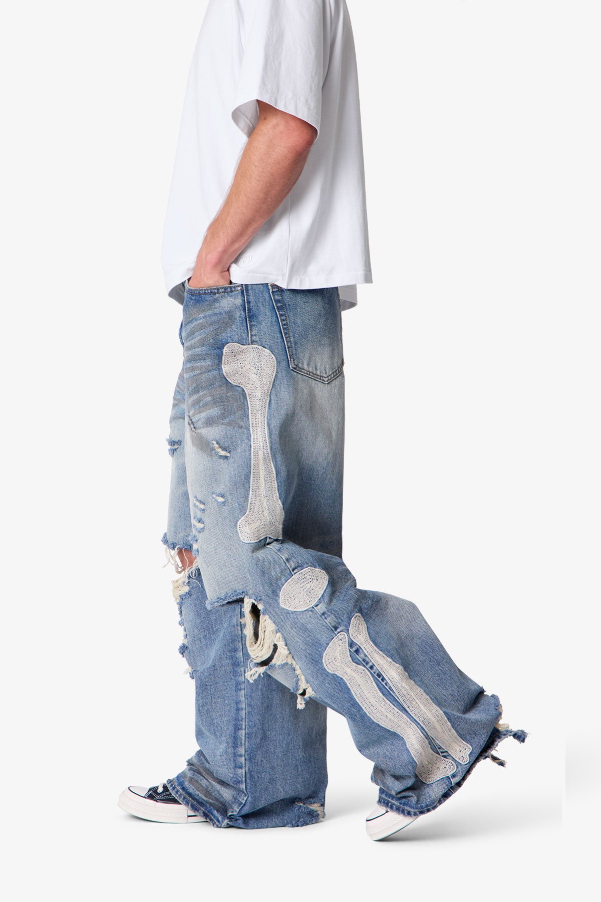 Skeleton Rave Denim - Blue