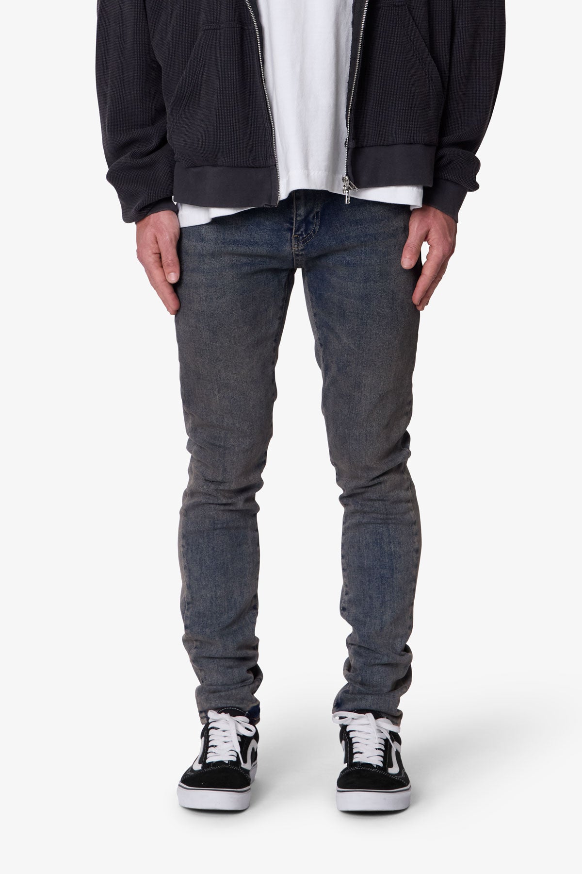 Skinny Oil Denim - Medium Blue