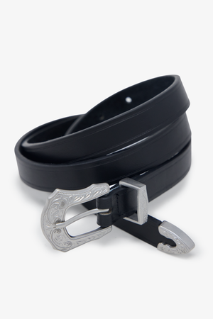Slim Western Belt - Black