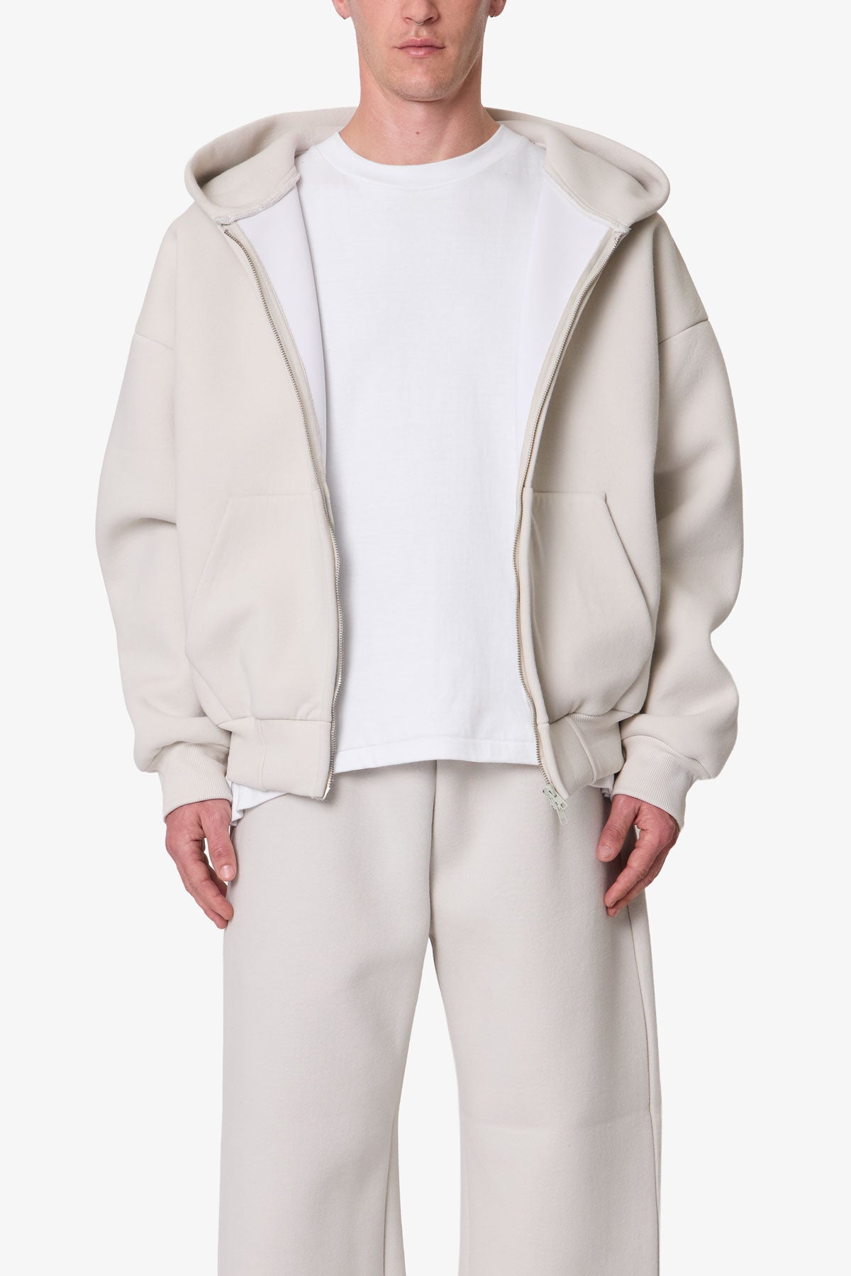 Stiff Lounge Zip Up Hoodie - Grey