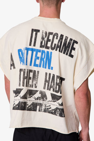 Stuck With Me Cut Off Tee - Off White