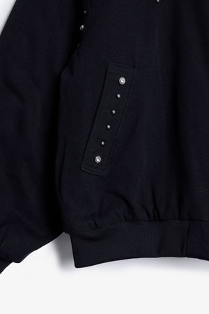 Studded Work Jacket - Washed Black