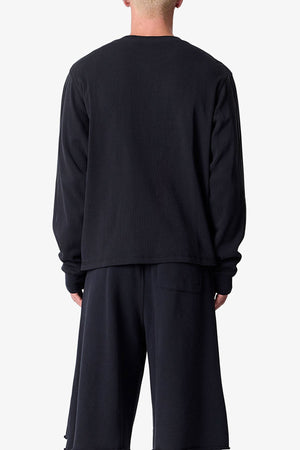Thermal Long Sleeve Tee - Black