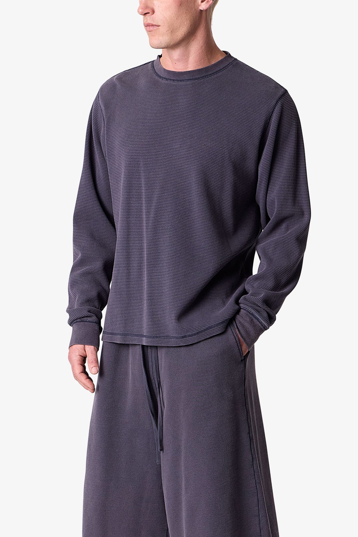 Thermal Long Sleeve Tee - Slate