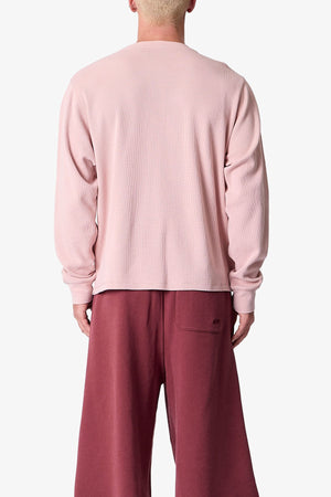 Thermal Long Sleeve Tee - Washed Pink