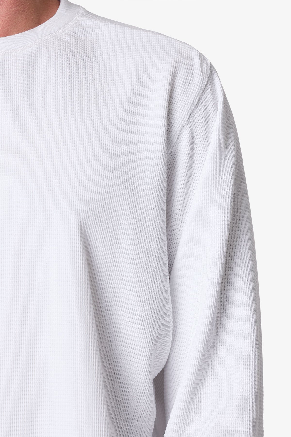 Thermal Long Sleeve Tee - White
