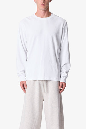 Thermal Long Sleeve Tee - White