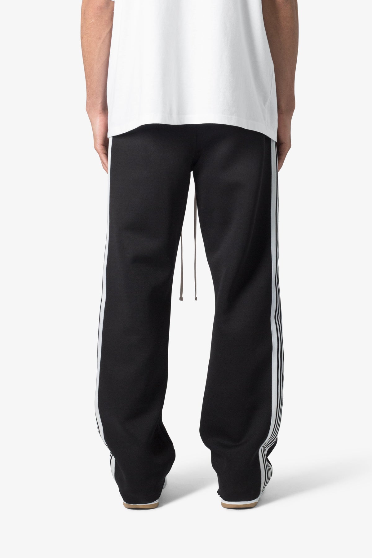 Tricot Side Stripe Pants - Black