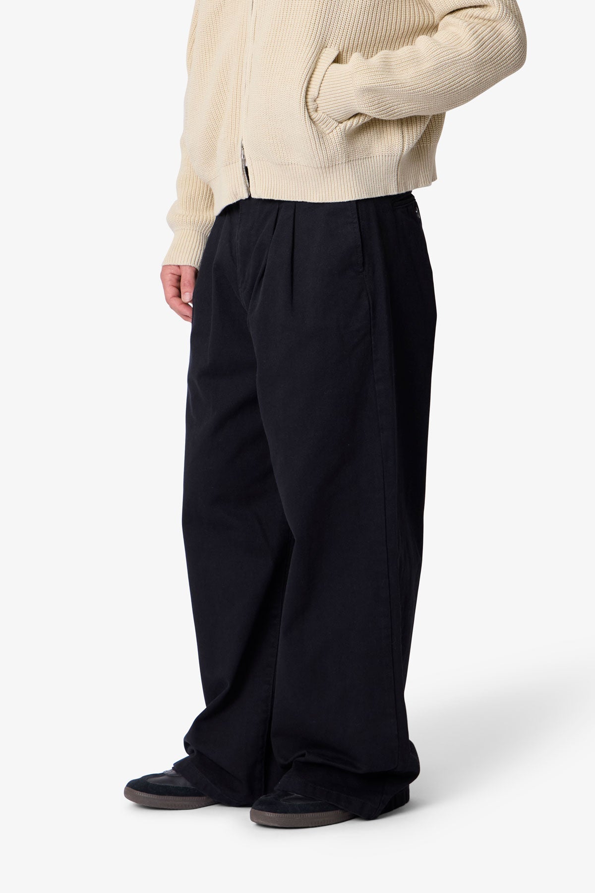 Twill Barrel Trouser - Black