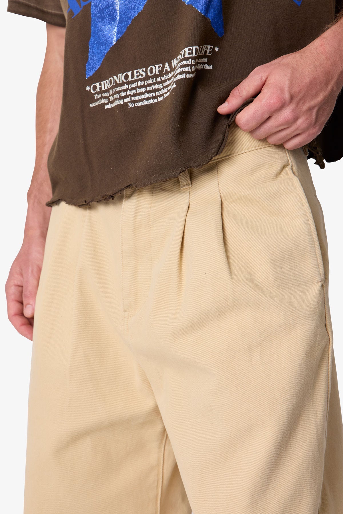Twill Barrel Trouser - Khaki