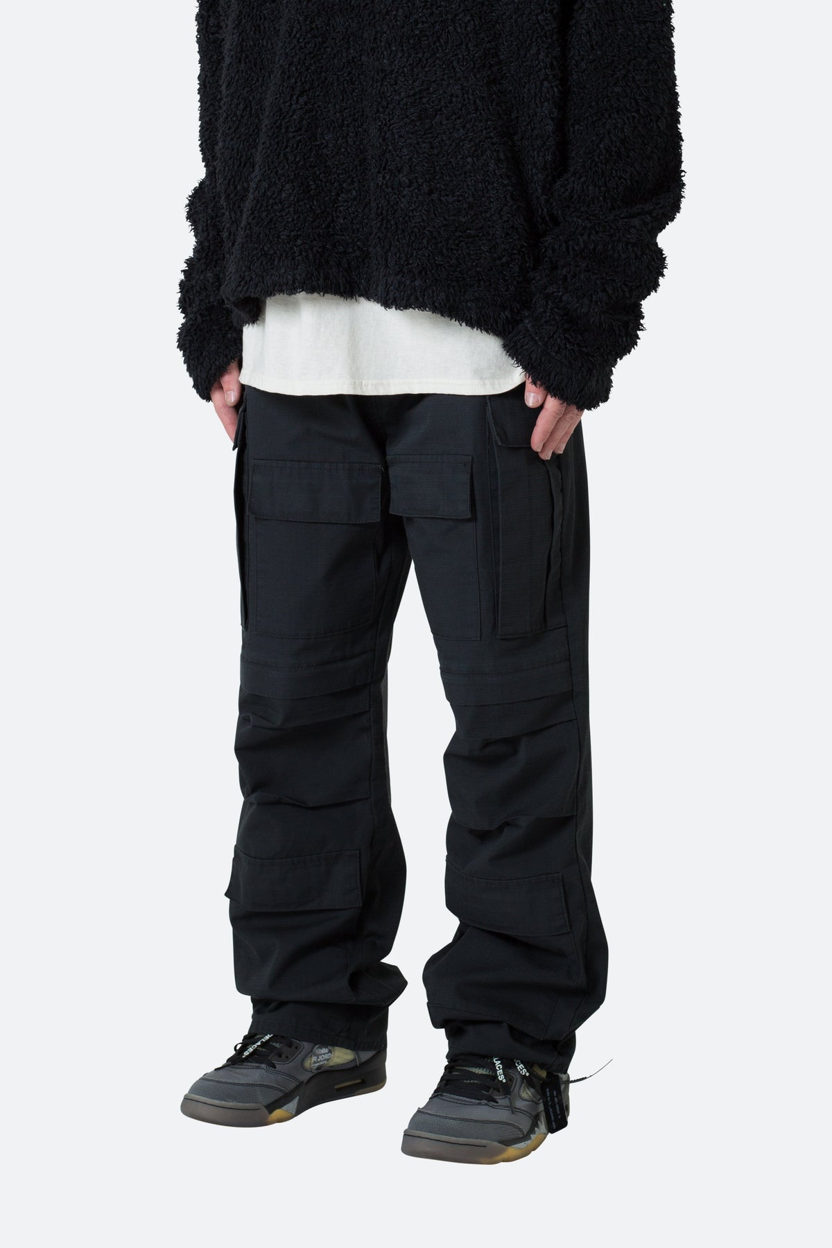 Ultra Baggy Cargo Pants - Black