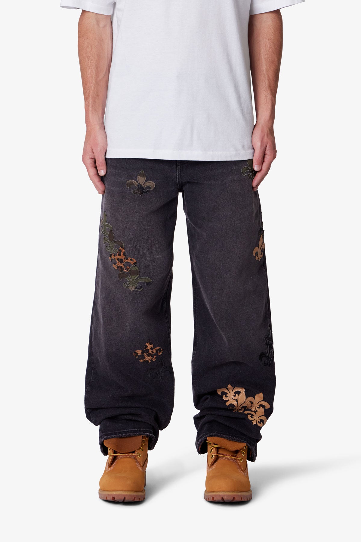Ultra Baggy Fleur Denim - Black