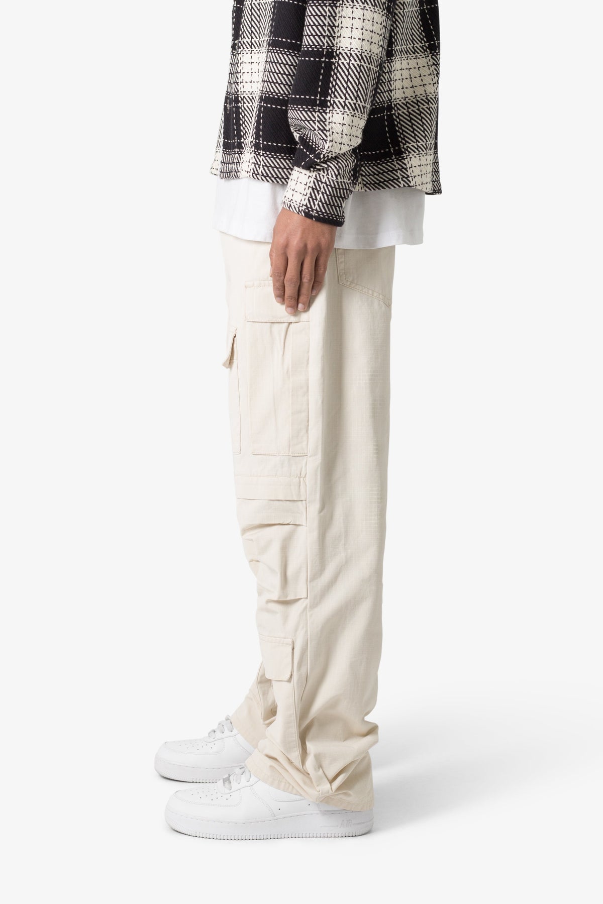 Ultra Baggy Ripstop Cargo Pants - Off White