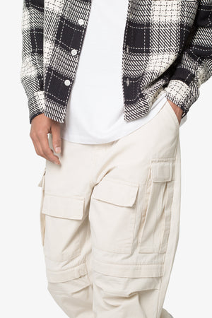 Ultra Baggy Ripstop Cargo Pants - Off White