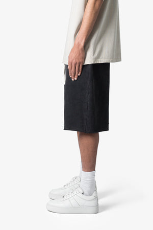 Ultra Baggy Sweatshorts - Washed Black