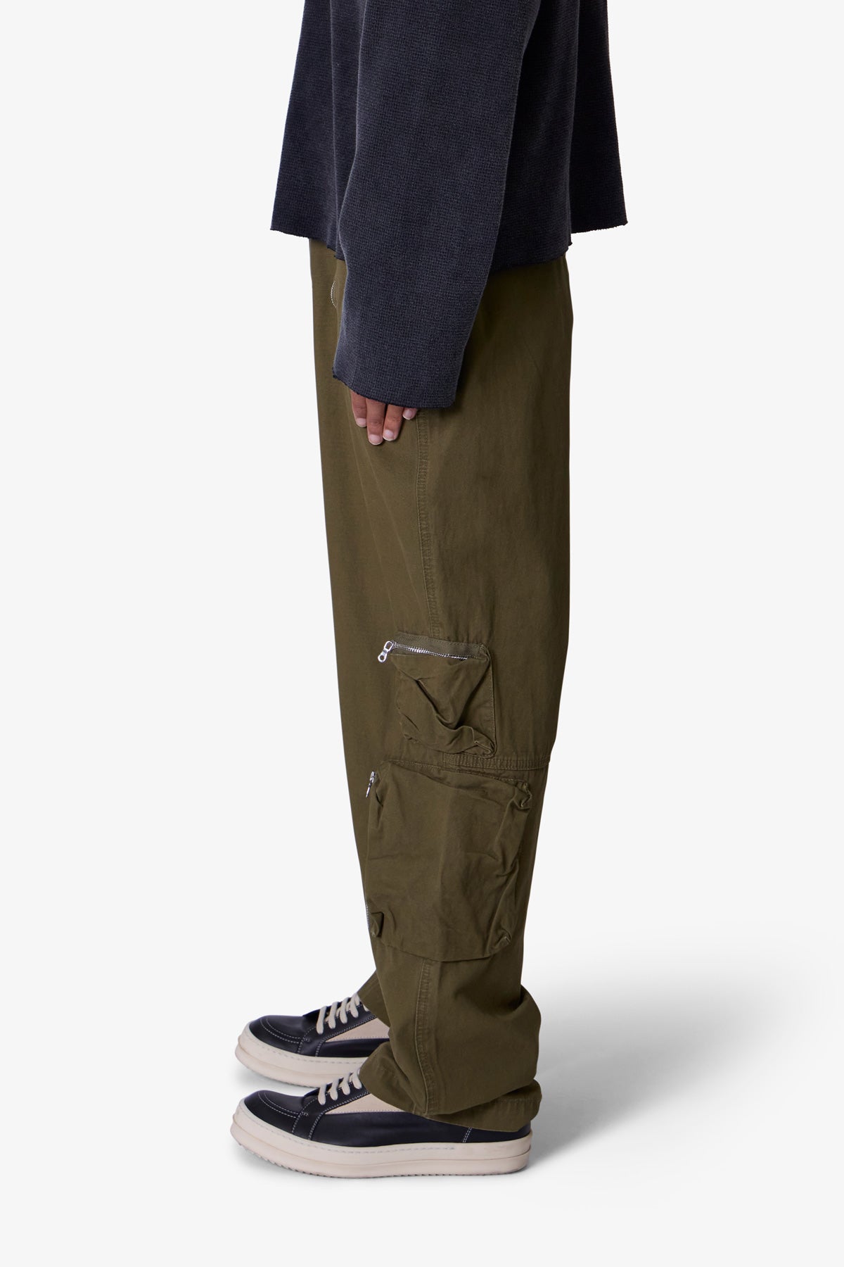 Ultra Baggy Tactical Cargo Pants - Olive