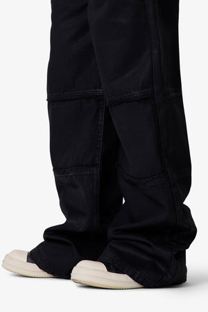 Ultra Wide Waxed Work Pants - Black