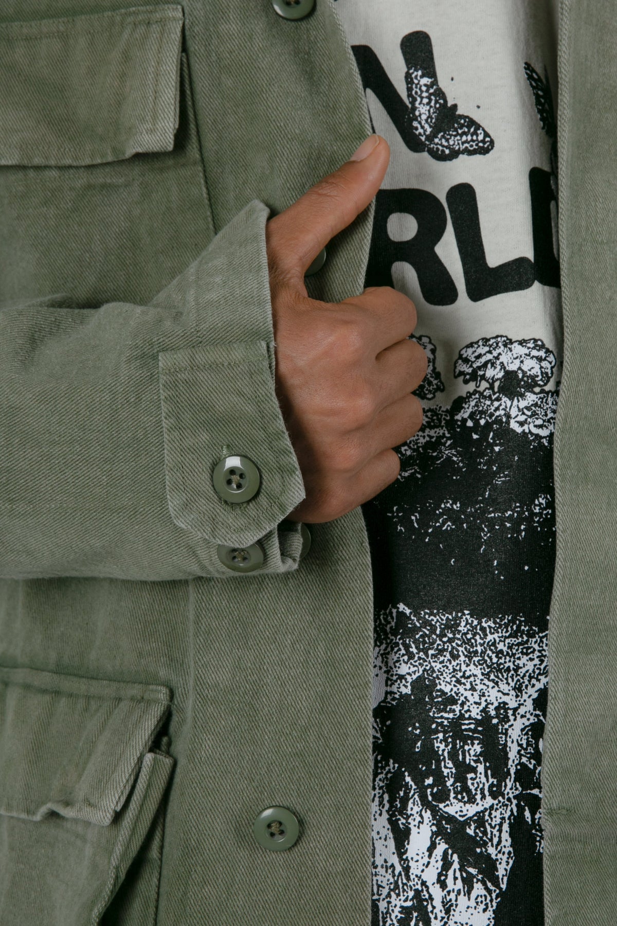 Vintage Army Jacket - Olive