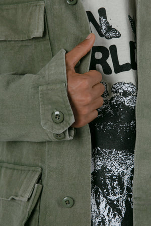 Vintage Army Jacket - Olive