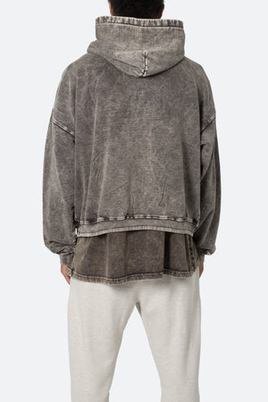 Washed Acid Hoodie - Black