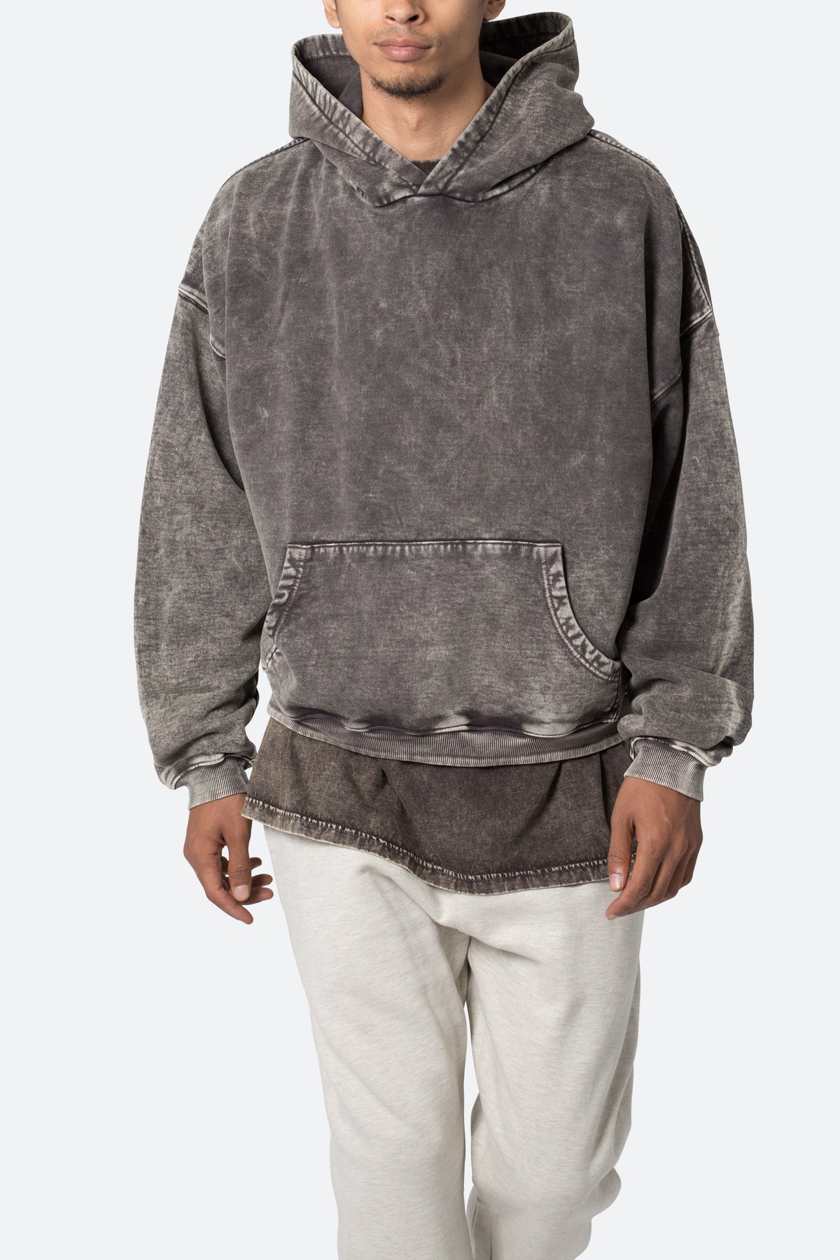 Washed Acid Hoodie - Black