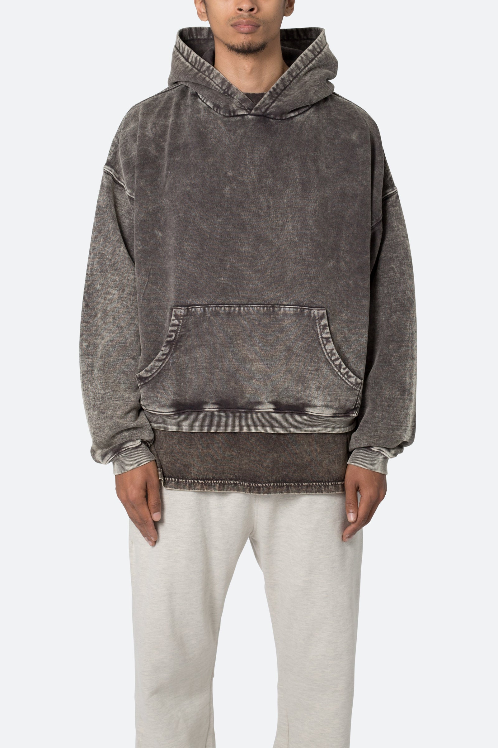 Washed Acid Hoodie - Black