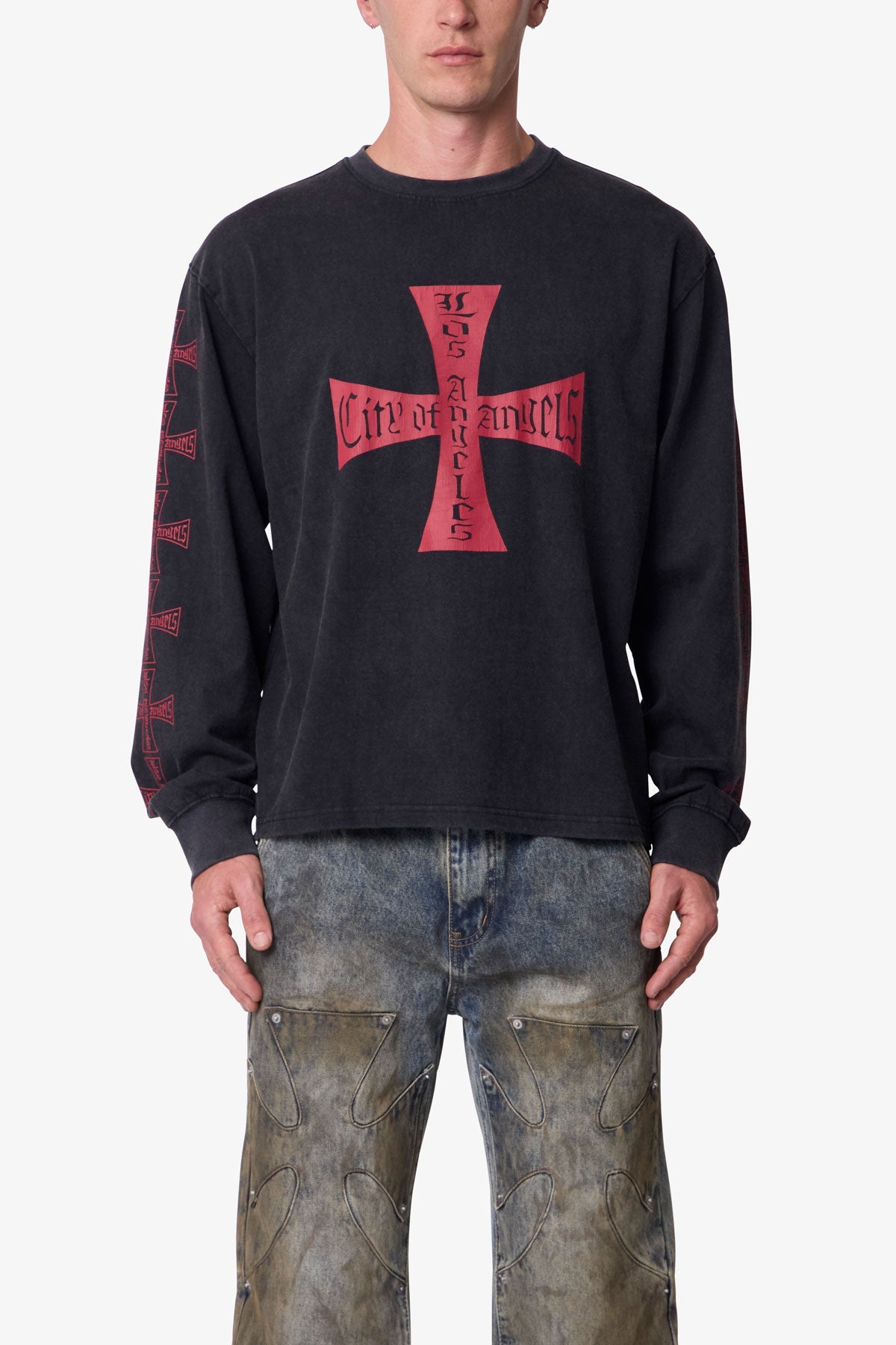 Washed LA L/S Tee - Black