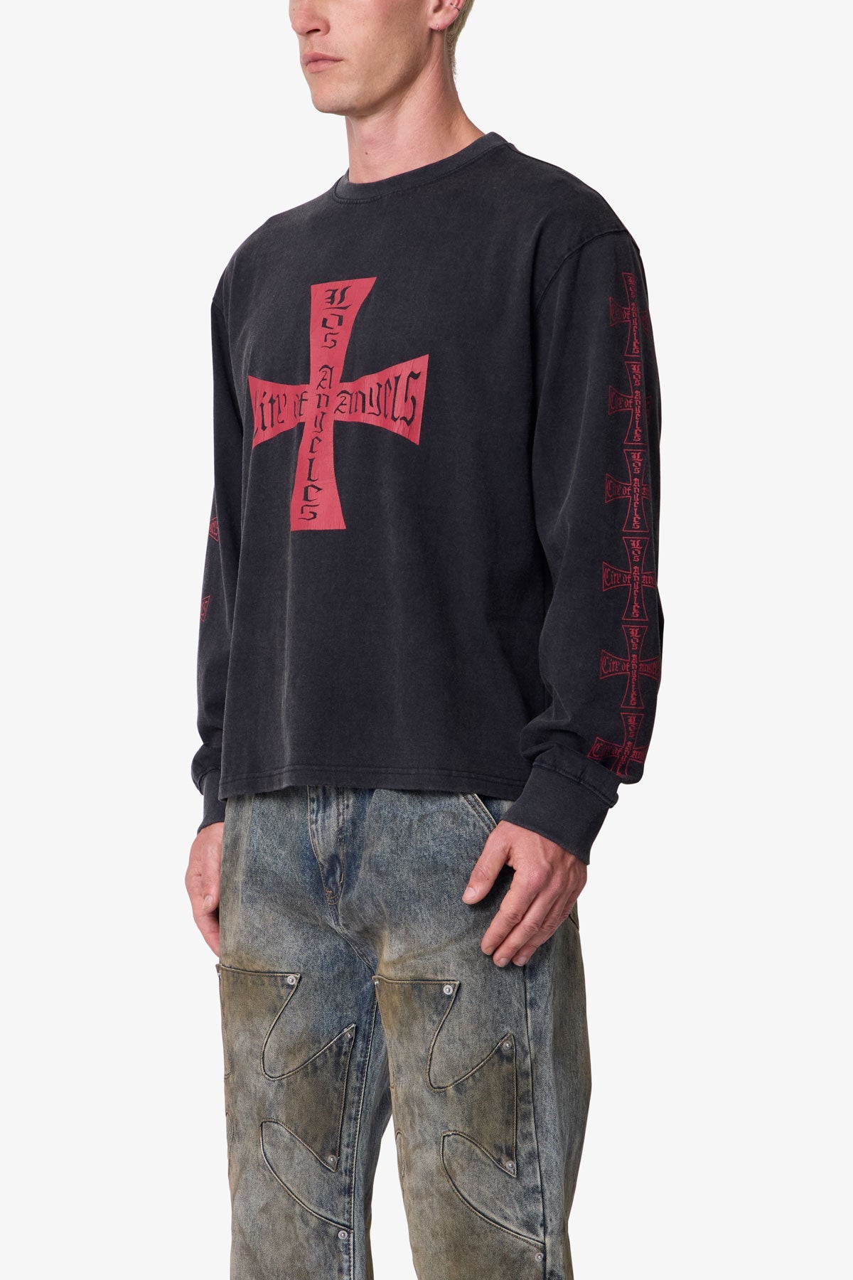 Washed LA L/S Tee - Black