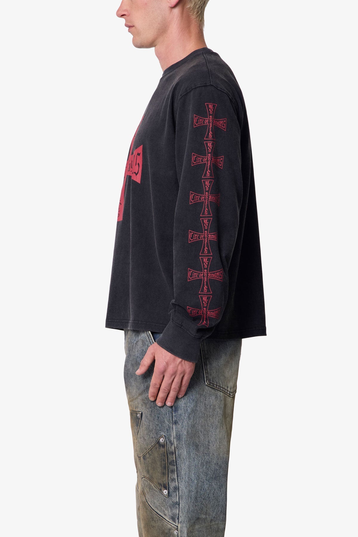 Washed LA L/S Tee - Black