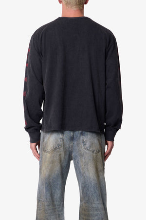 Washed LA L/S Tee - Black