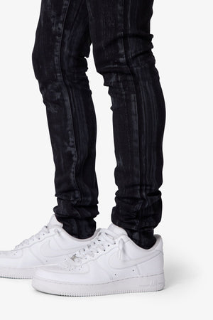 Waxed Skinny Denim - Black