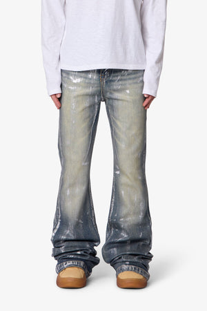 Waxed Super Stacked Denim - Blue