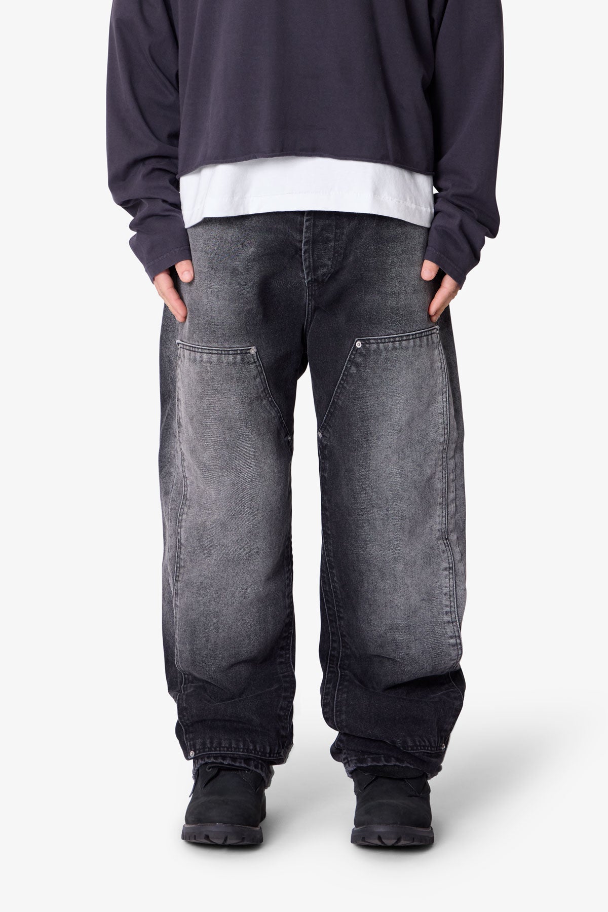 West Double Knee Denim - Black