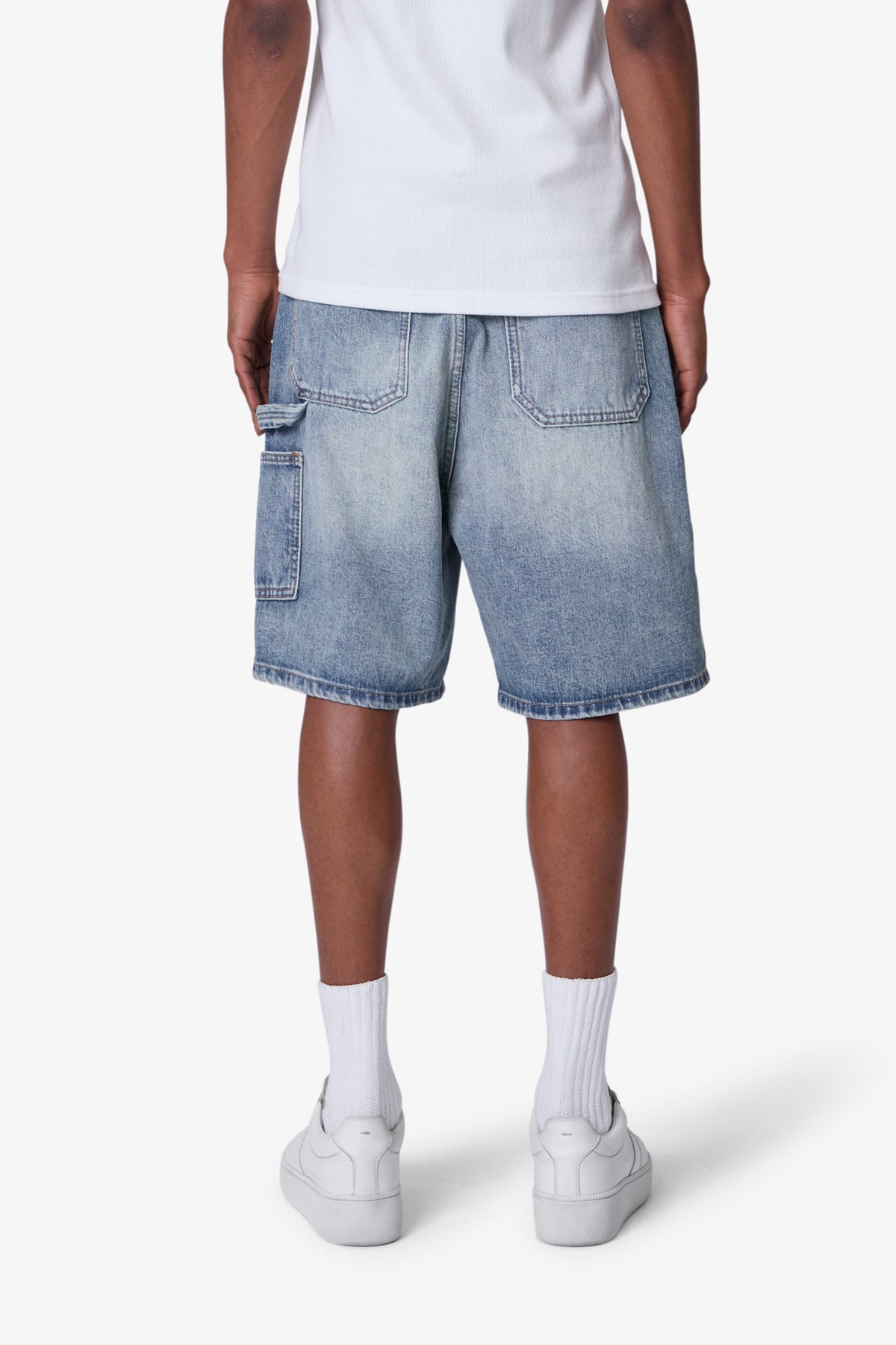 Western Jewel Denim Shorts - Blue