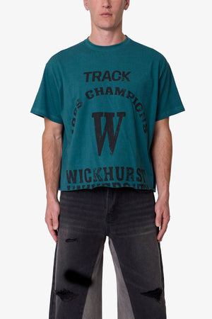 Wickhurst Cut Off Tee - Teal